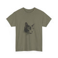 Halftone Pet Cat T-Shirt — Retro Cat Graphic Tee