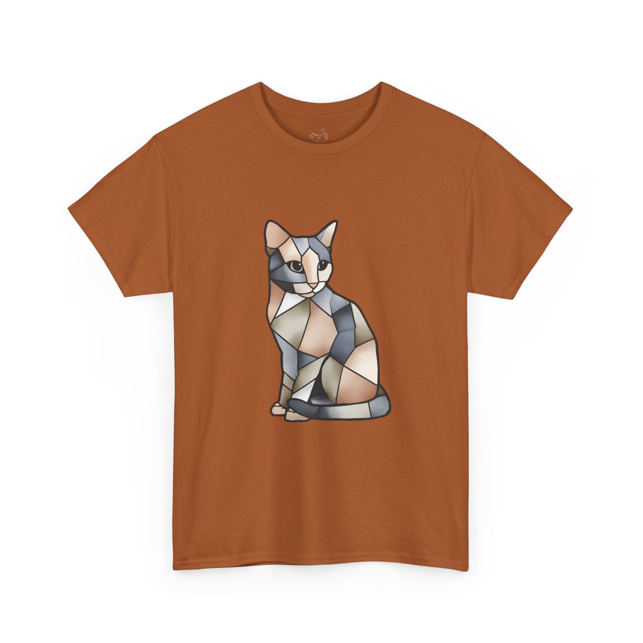 Colored Glass Cat T-Shirt — Artsy Cat Graphic Tee