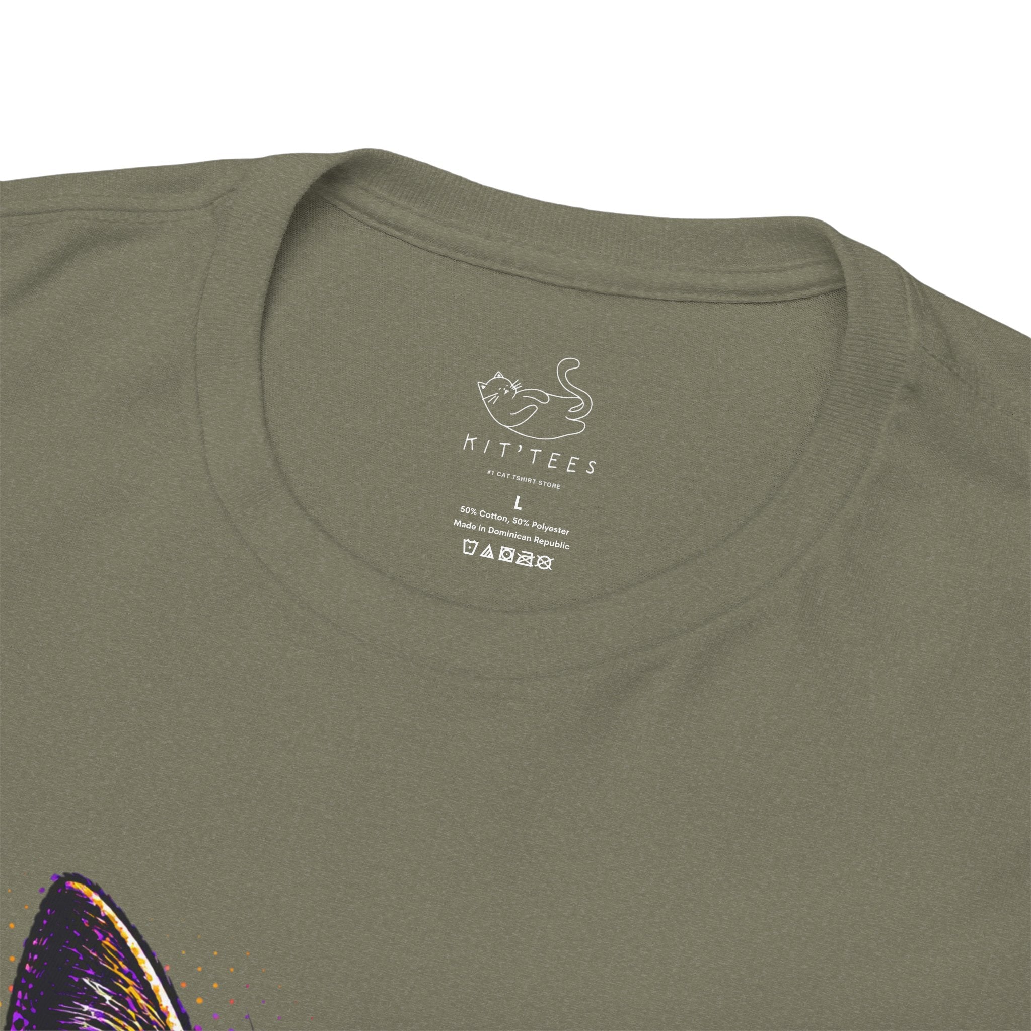 Halftone Pet Cat T-Shirt — Retro Cat Graphic Tee