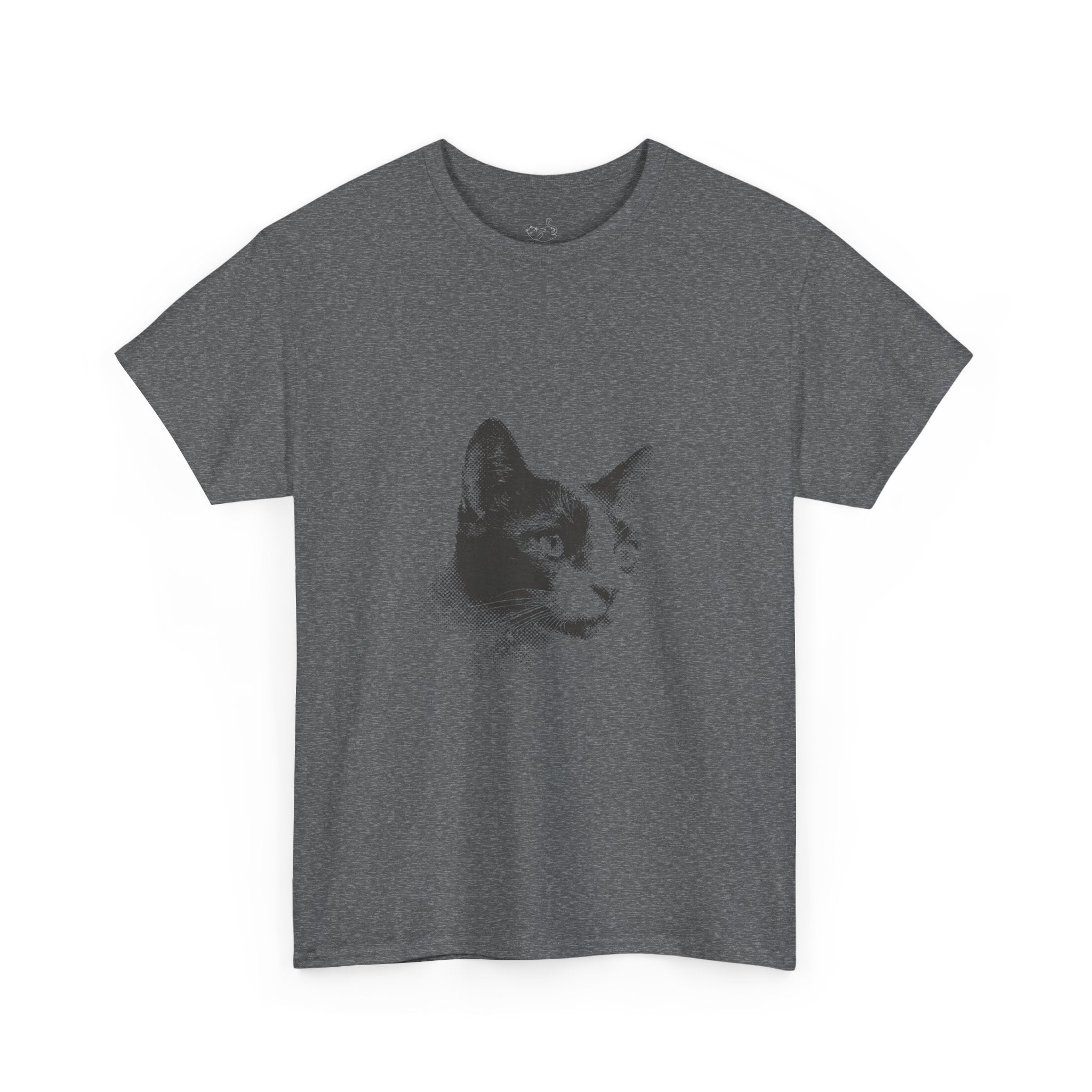 Halftone Pet Cat T-Shirt — Retro Cat Graphic Tee