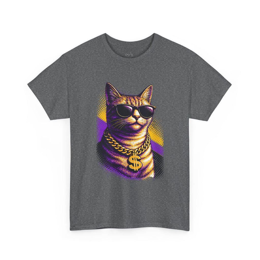 Halftone Pet Cat T-Shirt — Retro Cat Graphic Tee