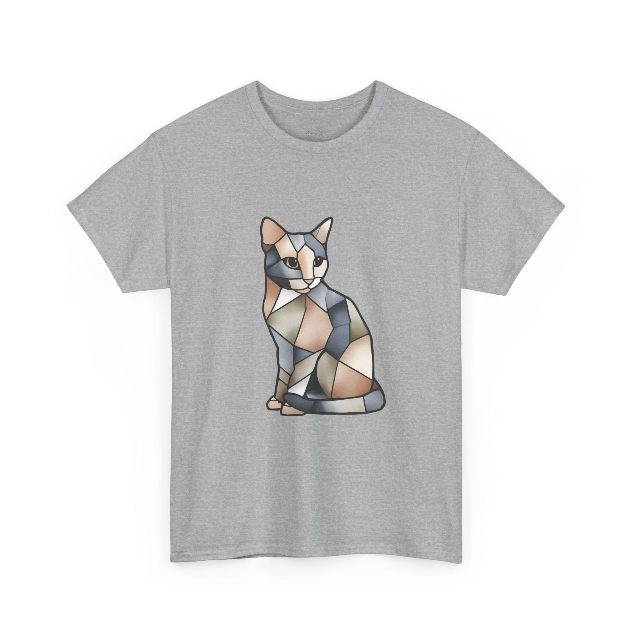 Colored Glass Cat T-Shirt — Artsy Cat Graphic Tee