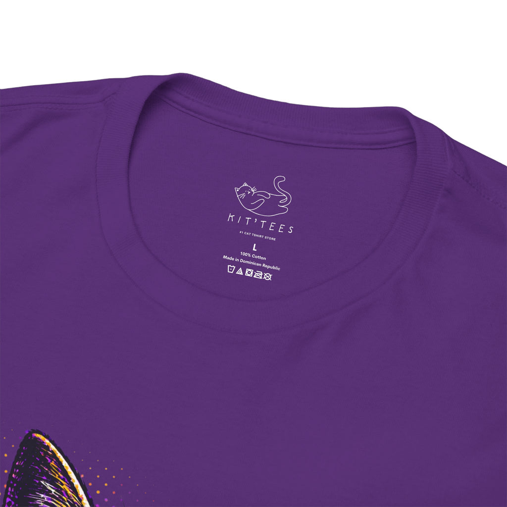 Halftone Pet Cat T-Shirt — Retro Cat Graphic Tee