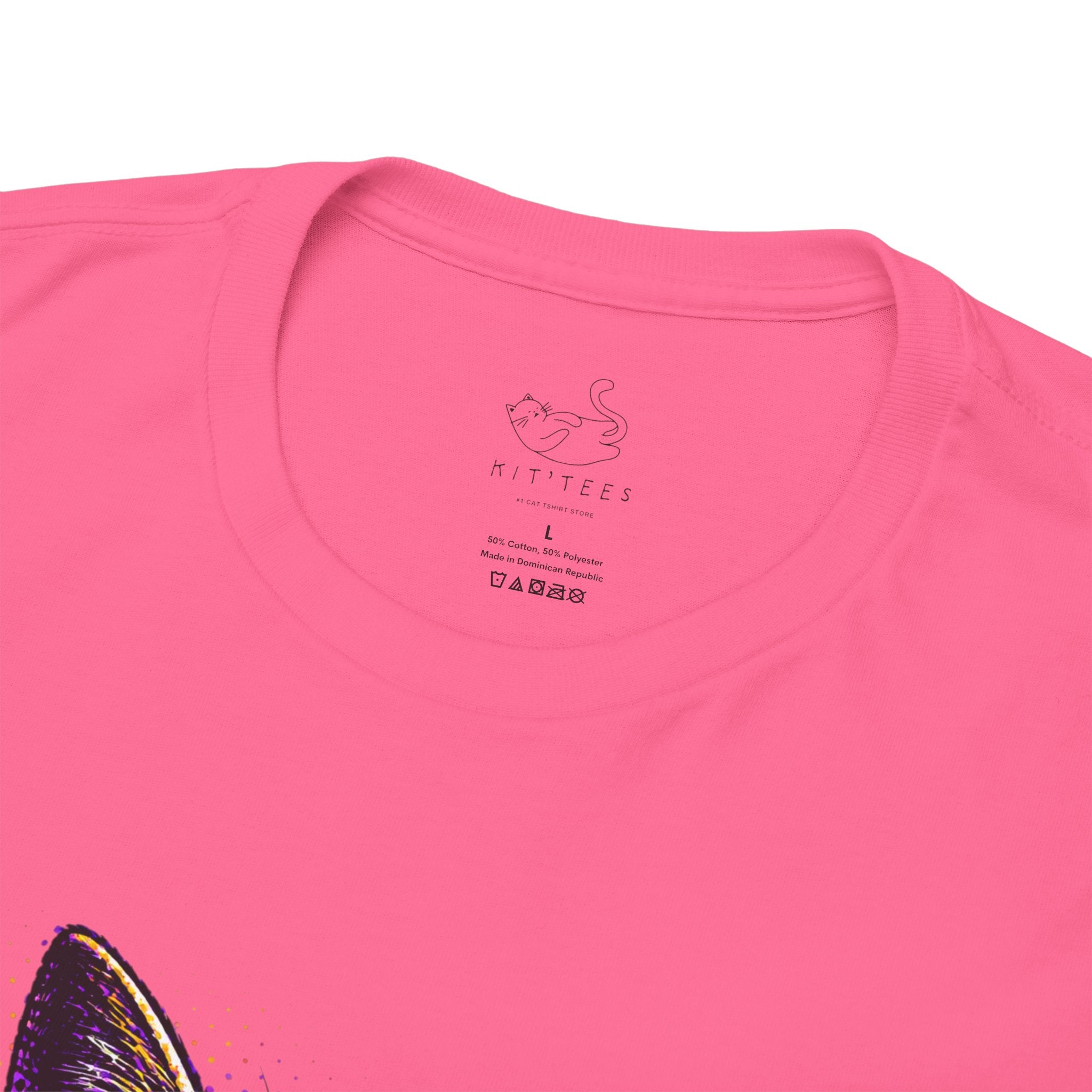 Halftone Pet Cat T-Shirt — Retro Cat Graphic Tee