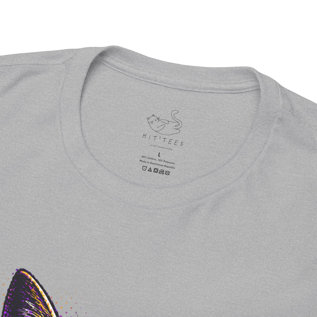 Halftone Pet Cat T-Shirt — Retro Cat Graphic Tee