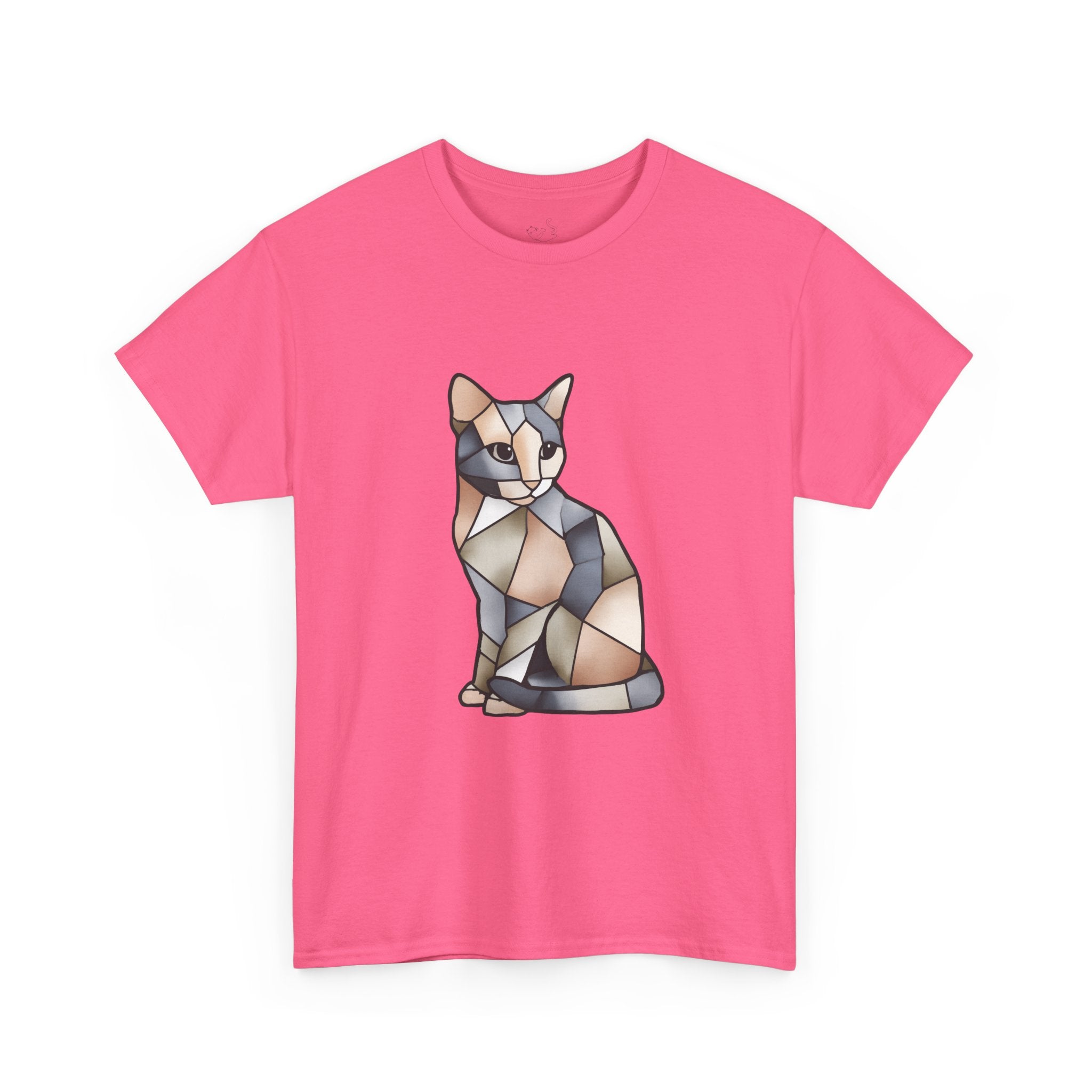 Colored Glass Cat T-Shirt — Artsy Cat Graphic Tee