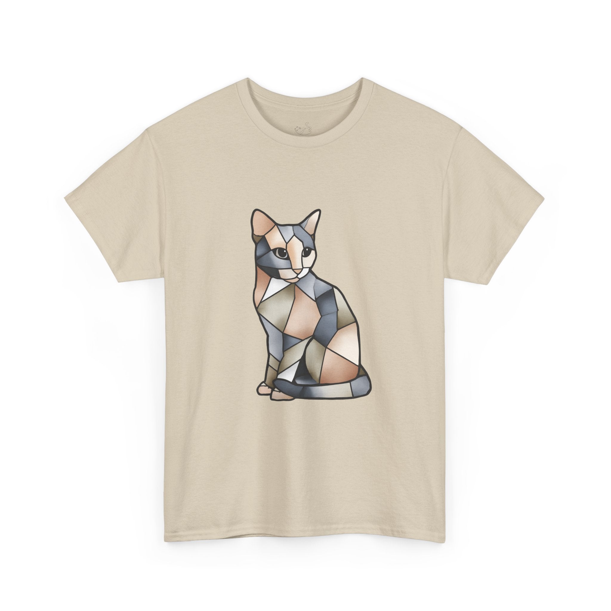 Colored Glass Cat T-Shirt — Artsy Cat Graphic Tee