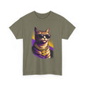 Halftone Pet Cat T-Shirt — Retro Cat Graphic Tee