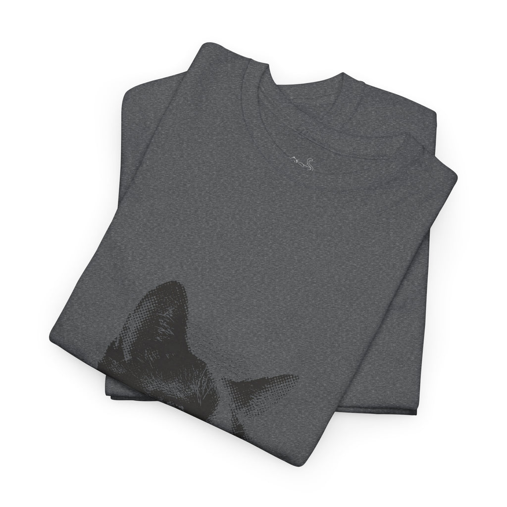 Halftone Pet Cat T-Shirt — Retro Cat Graphic Tee